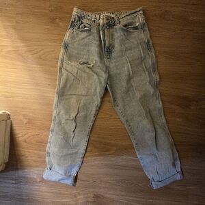 Zara Boyfriend Jeans in Light Blue